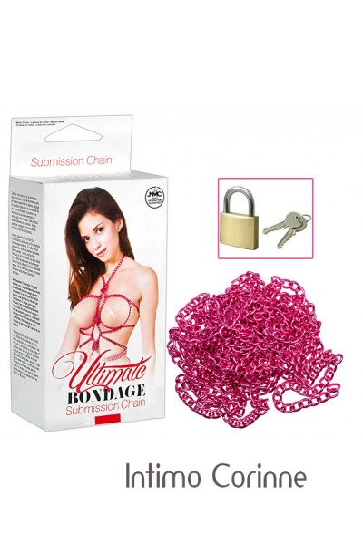 Catena bondage con lucchetto.