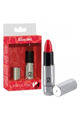 Kiss me Lipstick Vibe. Minivibratore a forma di rossetto Kiss me Lipstick Vibe. Minivibratore a forma di rossetto