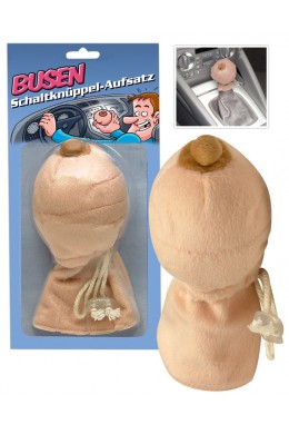 Copri pomello del cambio a forma di seno.