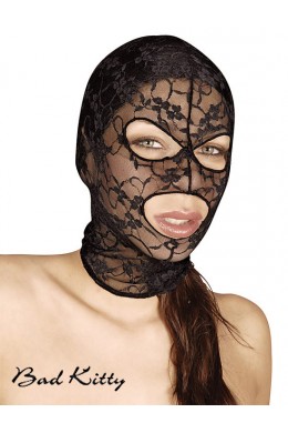 Maschera intera in pizzo.
