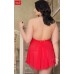 Softline - Chemise e perizoma Holly rosso. Plus Size Softline - Chemise e perizoma Holly rosso. Plus Size