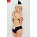 xBunny - Set coniglietta 3 pezzi nero/bianco. xBunny - Set coniglietta 3 pezzi nero/bianco.