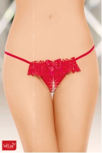 Softline - Slip aperto con fiocchetto e volant Softline - Slip aperto con fiocchetto e volant