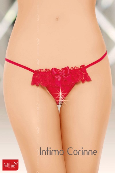 Softline - Slip aperto con fiocchetto e volant Softline - Slip aperto con fiocchetto e volant