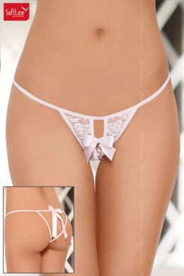 Softline - Tanga aperto con fiocchi. Bianco Softline - Tanga aperto con fiocchi. Bianco