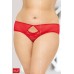 Softline - Slip rosso con stringature posteriori. Softline - Slip rosso con stringature posteriori.