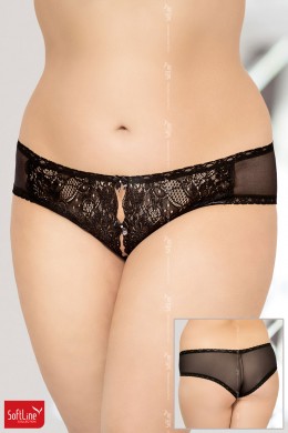 Softline - Slip aperti in tulle e pizzo. Softline - Slip aperti in tulle e pizzo.