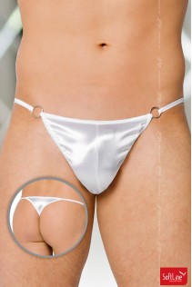 Softline - Tanga in tessuto satinato bianco Softline - Tanga in tessuto satinato bianco
