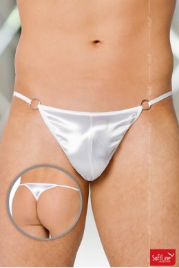 Softline - Tanga in tessuto satinato bianco Softline - Tanga in tessuto satinato bianco