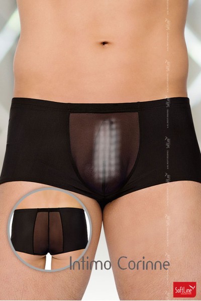 Softline - Boxer uomo con inserti semitrasparenti. Softline - Boxer uomo con inserti semitrasparenti.