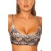 Top bikini motivo pitonato con spalline regolabili. Top bikini motivo pitonato con spalline regolabili.