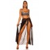 Top bikini motivo pitonato con spalline regolabili. Top bikini motivo pitonato con spalline regolabili.