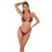 Bikini set 2 pezzi brasiliana con motivo pitonato. Rosso Bikini set 2 pezzi brasiliana con motivo pitonato. Rosso