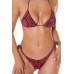 Bikini set 2 pezzi brasiliana con motivo pitonato. Rosso Bikini set 2 pezzi brasiliana con motivo pitonato. Rosso