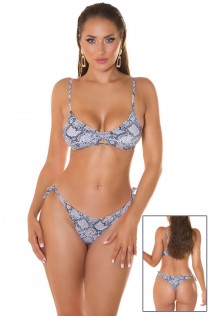Bikini set 2 pezzi brasiliana con stampa pitonata. Bikini set 2 pezzi brasiliana con stampa pitonata.