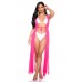 Copricostume sexy in chiffon. Rosa Copricostume sexy in chiffon. Rosa
