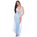 Vestaglia copricostume in Chiffon Azzurro