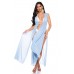 Vestaglia copricostume in Chiffon Azzurro