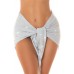 Copricostume Glitter Argento da Annodare