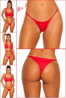 Tanga bikini brasiliano KouCla rosso. Tanga bikini brasiliano KouCla rosso.