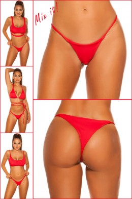 Tanga bikini brasiliano KouCla rosso. Tanga bikini brasiliano KouCla rosso.