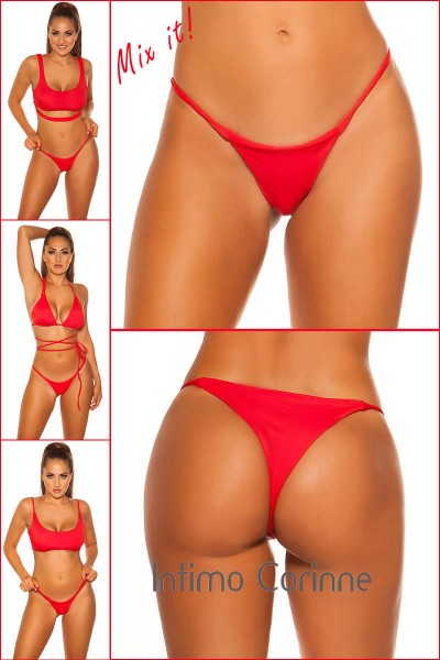Tanga bikini brasiliano KouCla rosso. Tanga bikini brasiliano KouCla rosso.