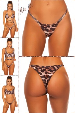 Tanga bikini brasiliano KouCla leopardato. Tanga bikini brasiliano KouCla leopardato.