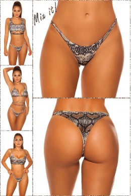 Tanga bikini brasiliano KouCla pitonato. Tanga bikini brasiliano KouCla pitonato.