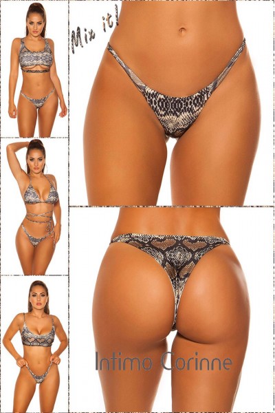 Tanga bikini brasiliano KouCla pitonato. Tanga bikini brasiliano KouCla pitonato.
