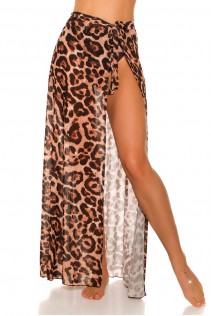 Gonna/copricostume in tulle KouCla leopardato. Gonna/copricostume in tulle KouCla leopardato.