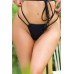 Tanga bikini Koucla con doppi fianchetti. Nero Tanga bikini Koucla con doppi fianchetti. Nero