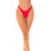 Slip brasiliana a vita alta. Rosso Slip brasiliana a vita alta. Rosso
