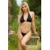 Tanga bikini da legare ai fianchi. Nero Tanga bikini da legare ai fianchi. Nero