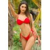 Tanga bikini brasiliana. Rosso Tanga bikini brasiliana. Rosso