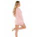 Mini abito monospalla con pizzo. Rosa. Mini abito monospalla con pizzo. Rosa.