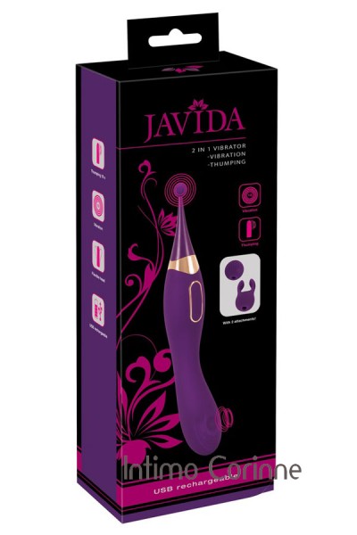 Stimolatore Javida 2 in 1 ricaricabile. Stimolatore Javida 2 in 1 ricaricabile.