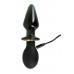 Double plug in silicone e vetro con vibrazione. Ricaricabile