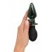 Double plug in silicone e vetro con vibrazione. Ricaricabile