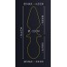 Double plug in silicone e vetro con vibrazione. Ricaricabile