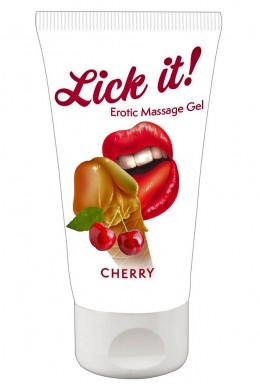 Gel massaggiante gusto ciliegia. 50 ml.