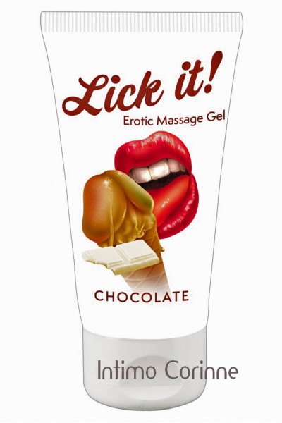 Gel massaggiante gusto cioccolato bianco. 50 ml. Gel massaggiante gusto cioccolato bianco. 50 ml.