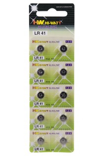 10 batterie a bottone LR41 10 batterie a bottone LR41