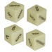 Dadi fluorescenti per giochi erotici. Dadi fluorescenti per giochi erotici.