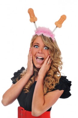 Cerchietto per capelli spiritoso con antenne molleggianti. Cerchietto per capelli spiritoso con antenne molleggianti.