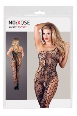 Catsuit a rete con taglio asimmetrico. Catsuit a rete con taglio asimmetrico.