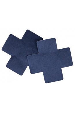 Copricapezzoli a croce blu. Copricapezzoli a croce blu.