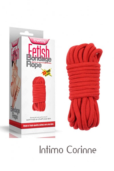 Corda bondage rossa 10 mt. Corda bondage rossa 10 mt.