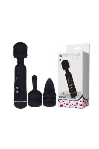 Massaggiatore magico Power Wand con 3 cappucci. Massaggiatore magico Power Wand con 3 cappucci.