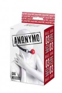 Anonymo Ball Gag rossa. Anonymo Ball Gag rossa.