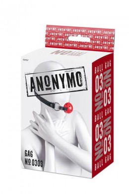 Anonymo Ball Gag rossa. Anonymo Ball Gag rossa.